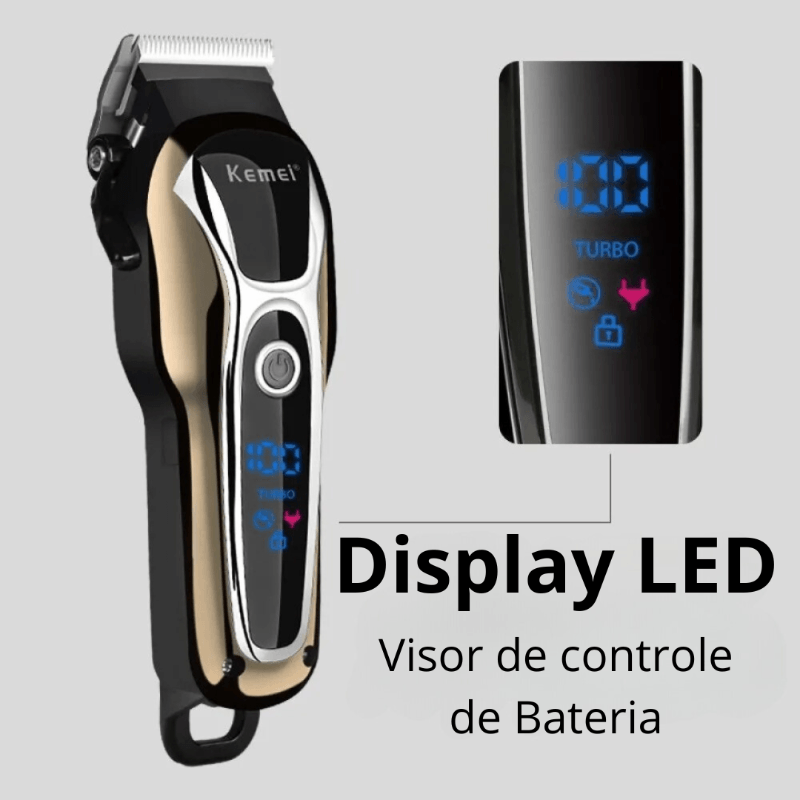 Máquina de Cortar Cabelo Profissional Kemei KM1990