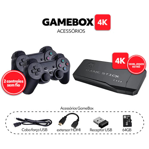 Game Stick Portátil - RetroPlay 10K Confiance (2 Controles Sem Fio)