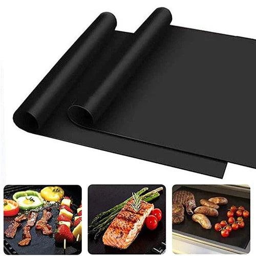 Kit 3 Peças Tapete antiaderente para churrasco - Manta Grill Pro