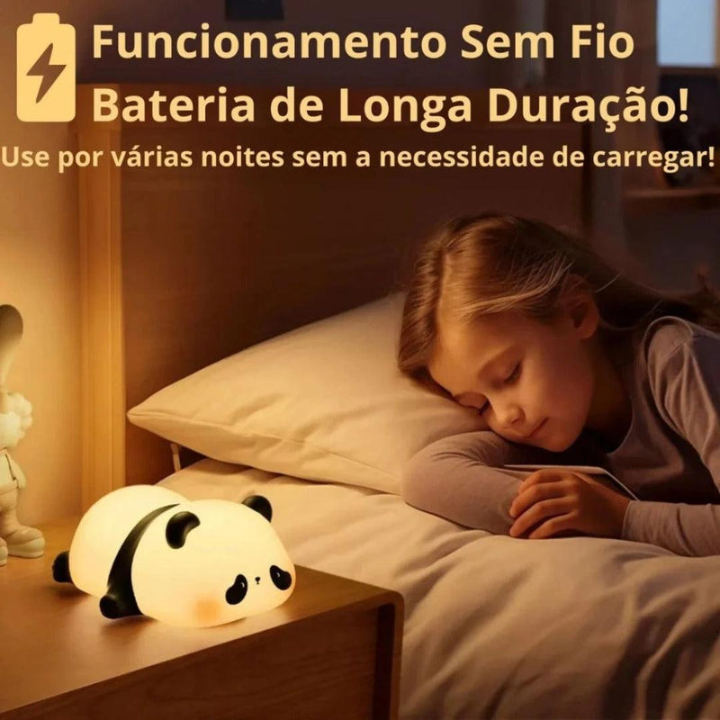 Luminária LED Noturna - Panda do Sono